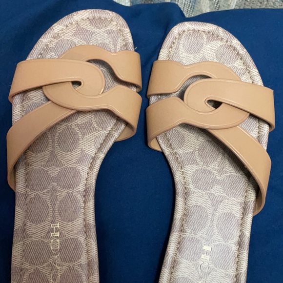 Coach Essie Leather Slide - Picture 2 of 6